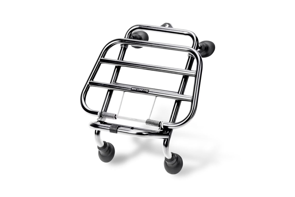 Afbeelding van een GTS CHROME FRONT RACK bicycle front & rear racks.