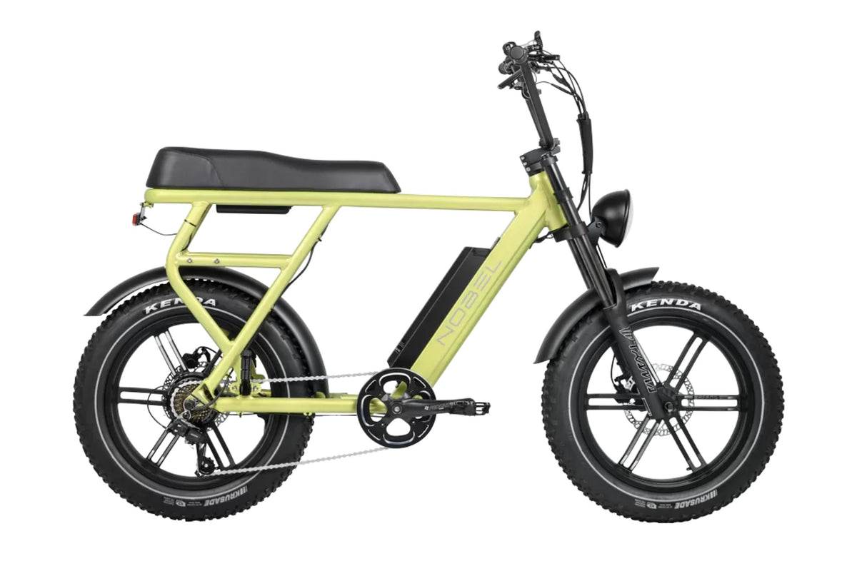 Afbeelding van een Nobel fatbikes, uitgevoerd in Groen zijkant
