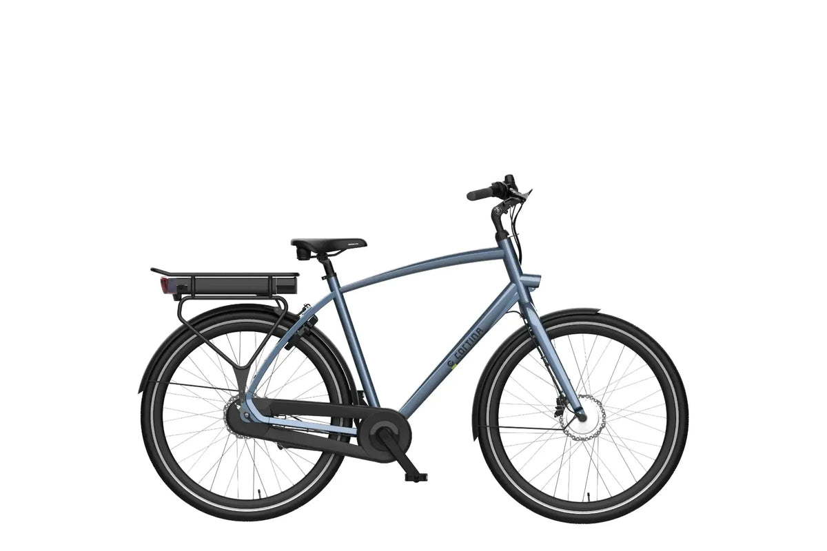 Afbeelding van een E-Tide Heren electric bikes, uitgevoerd in Aegean Blue Gloss,
