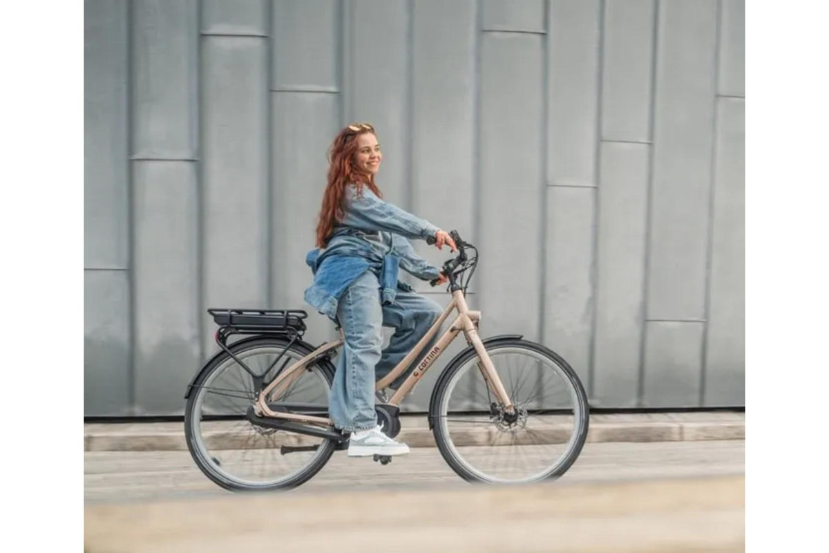 Afbeelding van een E-Tide Dames electric bikes, uitgevoerd in Aegean Blue Gloss, 53 cm - detail 6.